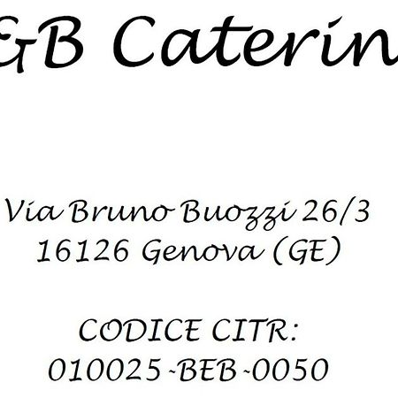 B&B Caterina Genova Eksteriør bilde