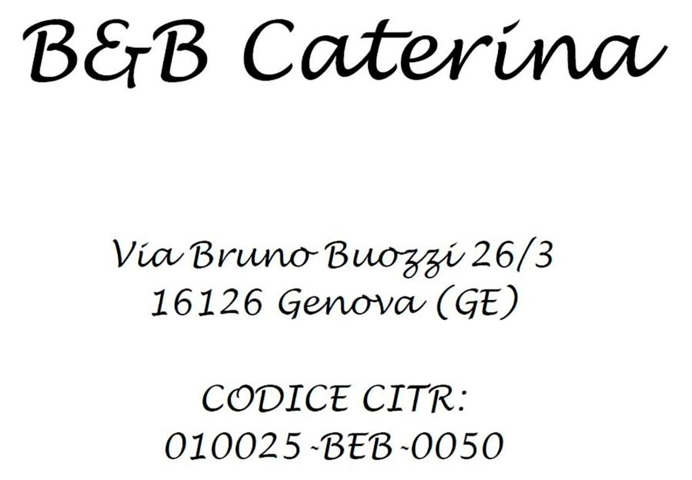 B&B Caterina Genova Eksteriør bilde